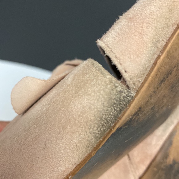 Jeffrey Campbell Charlie Pink Suede Slip On Mule Flat Shoes Size 7M - Picture 11 of 17